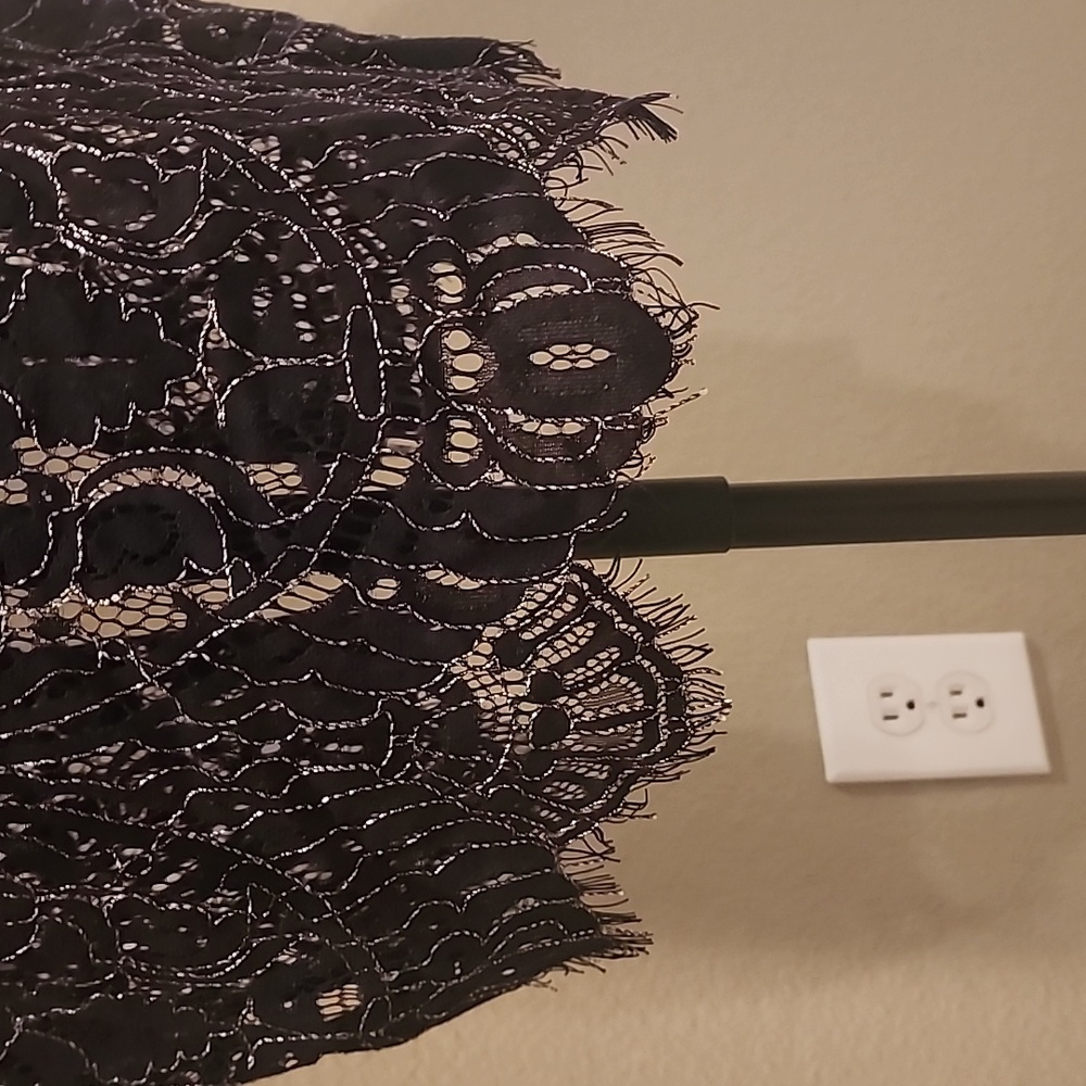 NWOT Isaac Mizrahi Lace Duster Black Sz XXS - Picture 8 of 12